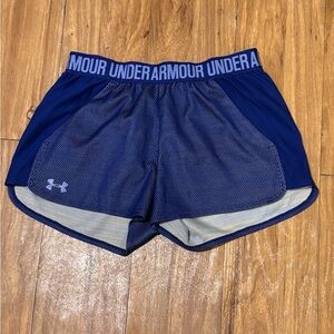 Under Armour Women's Dark Blue Athletic Shorts